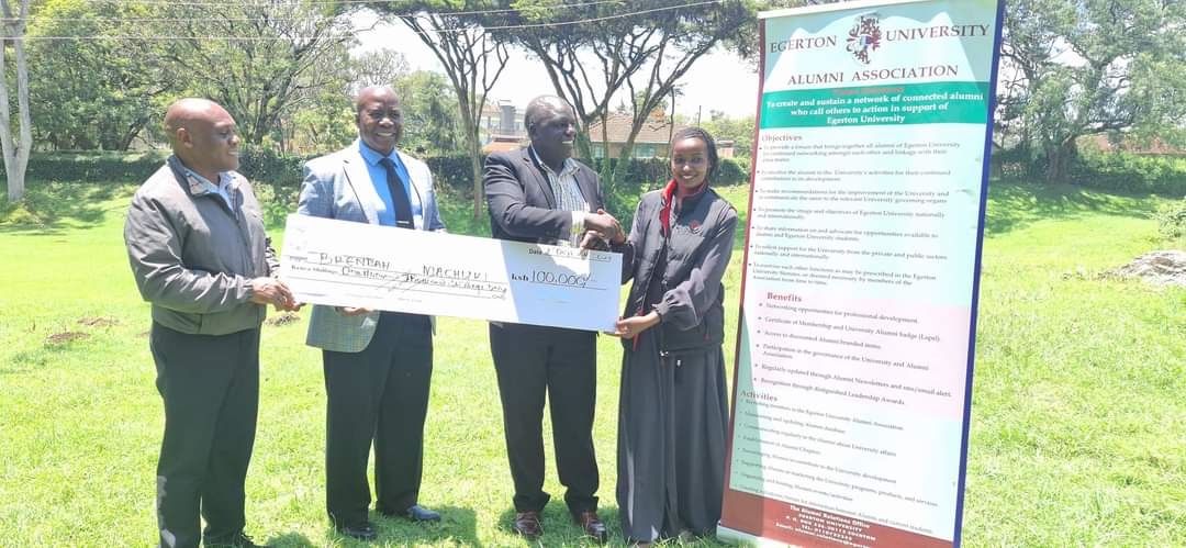 Egerton University Alumni Association Awards Scholarships to Postgraduate Students, Seeks New Partnerships